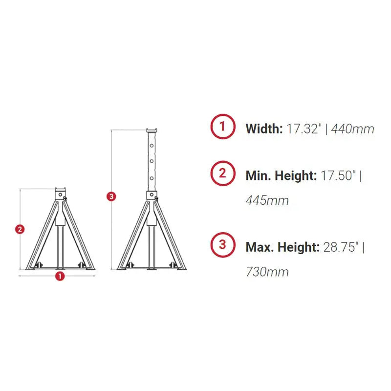 ESCO | YAK 22 Ton Jack Stand (28.75") (Ea) - 92021