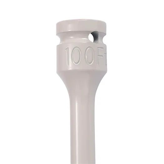 MT-RSR AFF-40100 head closeup with 100 ft marking on gray body.