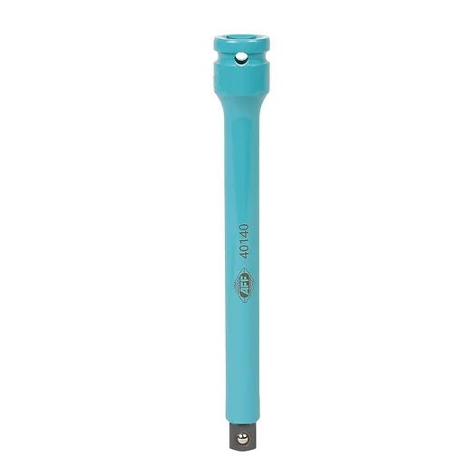 AMERICAN FORGE AFF-40140 torque extension upright front view in aqua finish.