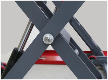 Fortisky FSL-MR80 scissor arm pivot and bushing close-up