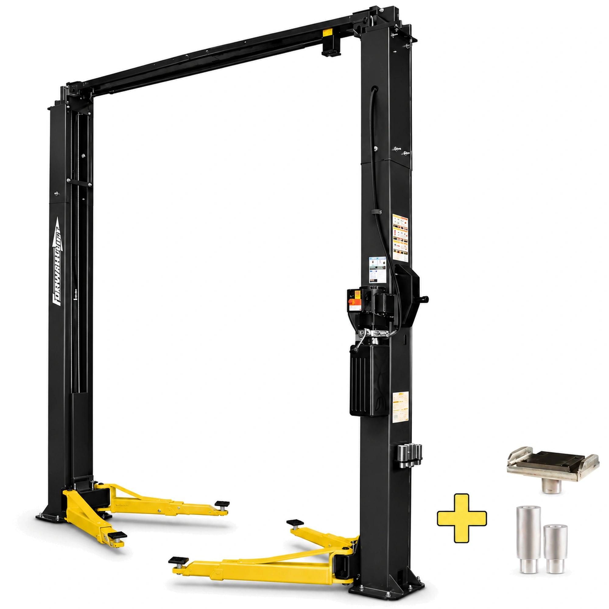 Forward Lift F10 10K Symmetric Two Post Lift, Black
