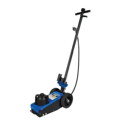 K-TOOL KTI63197 22-Ton Air Hydraulic Truck Jack, Welded Pump, 3 Adaptors, 100-120 PSI