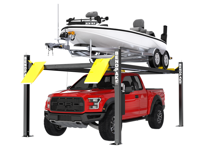 BENDPAK | Four-Post Boat Lift | 7,500 lb Capacity, 249” Length, 82” Rise | HD-75BXT