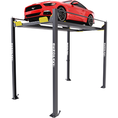 BENDPAK | Super-Tall Four-Post Lift Vehicle Display Platform | 7,000 lb Capacity | HD-7PXW