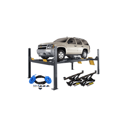 BENDPAK HDS-14LSXE Four-Post Alignment Lift with RJ7W and Airline Kit, 14,000 lb Capacity
