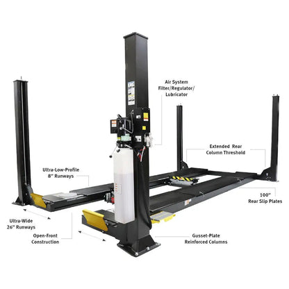 Hofmann 15K 4-Post Alignment Lift ALI Cert. w/ 2 Rolling