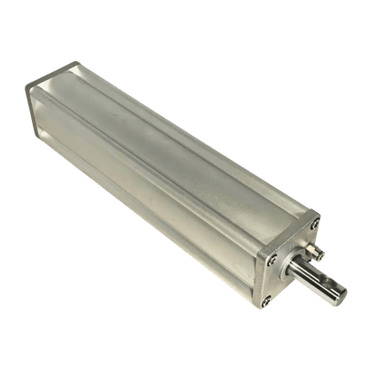 Silver aluminum clamping cylinder with black handle for Hofmann Monty tire changers