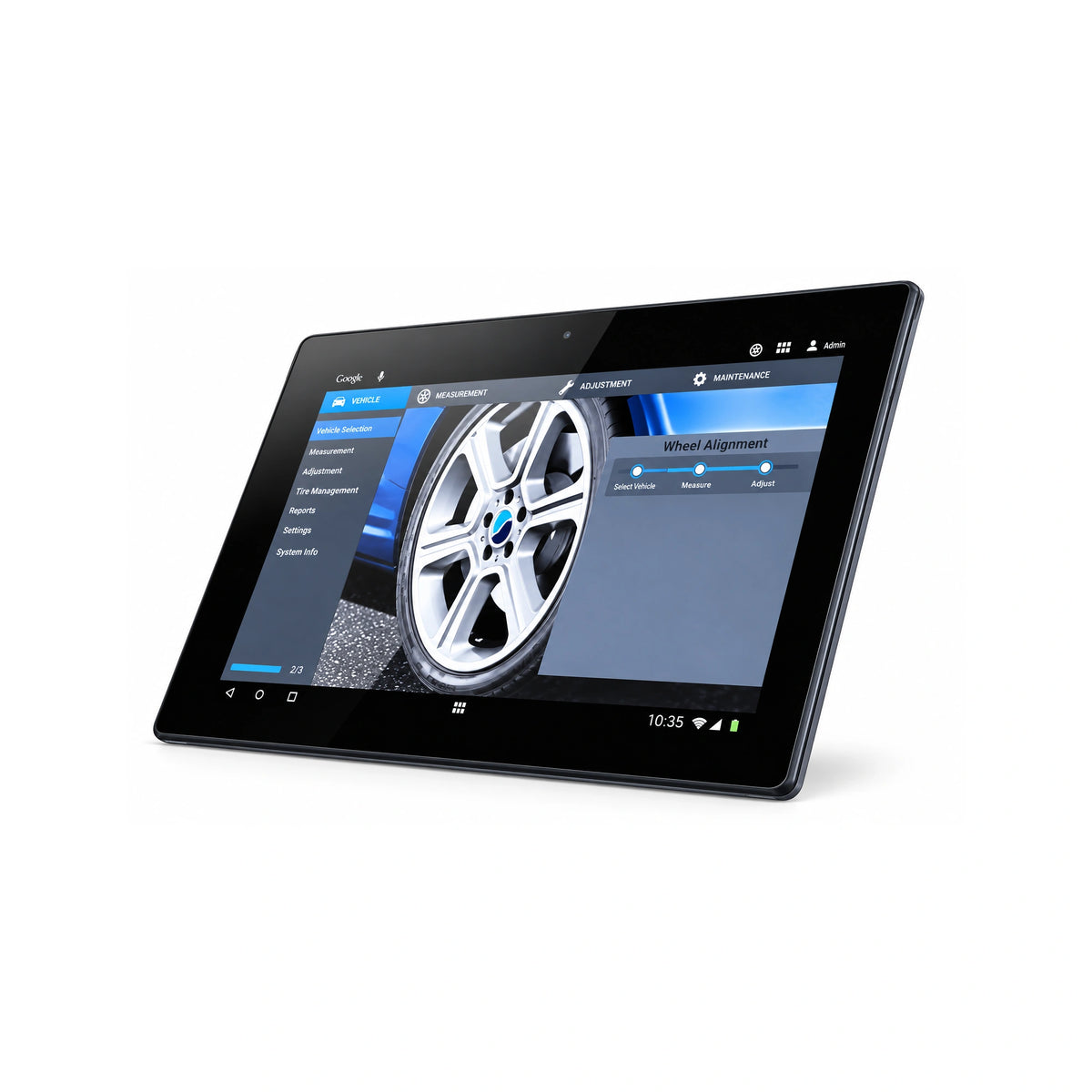 Hofmann Geoliner 609 Tablet-Controlled Cross-Beam Imaging Wheel Aligner