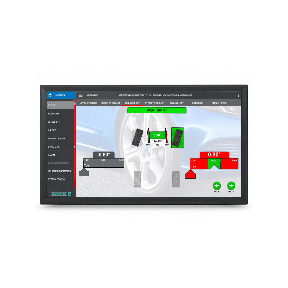 Hofmann Geoliner 609 Tablet-Controlled Cross-Beam Imaging Wheel Aligner