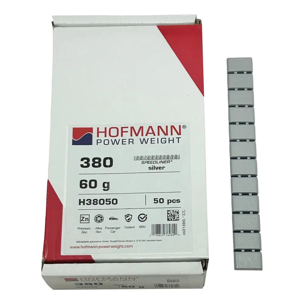 Hofmann Type 380 Gray Adhesive Wheel Weight Zinc 5gm / 600