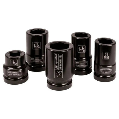 INGERSOLL RAND IR-SK8C5TN 5 Piece 1" Sq Dr. Impact Truck Socket Sets
