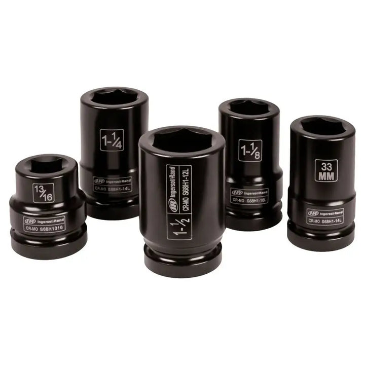 INGERSOLL RAND | IR-SK8C5TN | 5 PIECE 1" SQ DR. IMPACT TRUCK SOCKET SETS