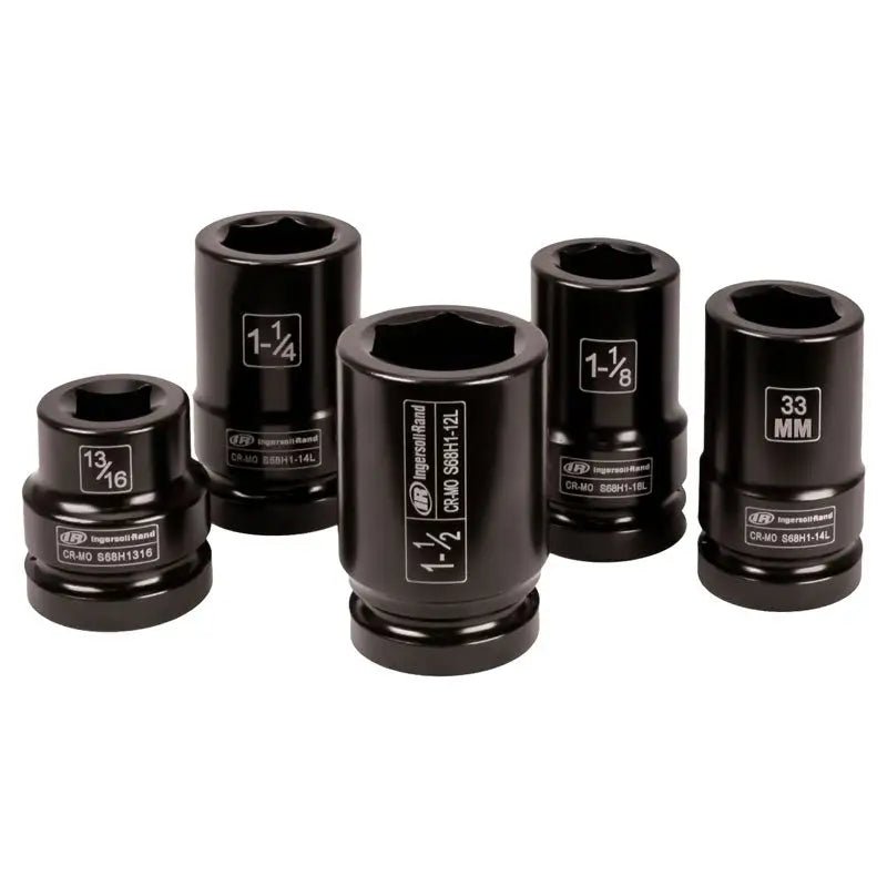 INGERSOLL RAND IR-SK8C5TN 5 Piece 1" Sq Dr. Impact Truck Socket Sets