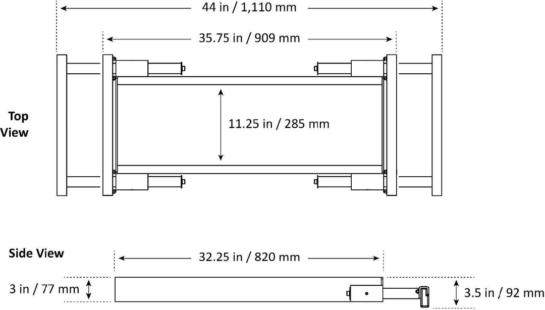 BENDPAK | 5215825 | Telescoping Jack Tray | 4,500 lbs Capacity