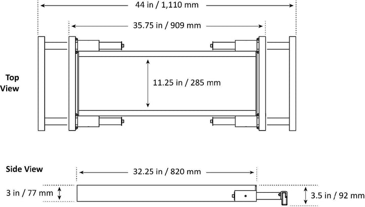 BENDPAK | 5215825 | Telescoping Jack Tray | 4,500 lbs Capacity