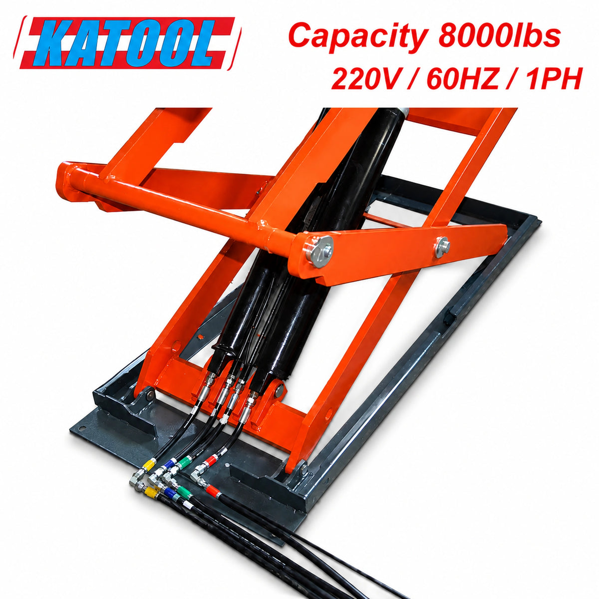 Katool AK-X95 - Scissor Car Lift (8,000 lb, Full-Rise)