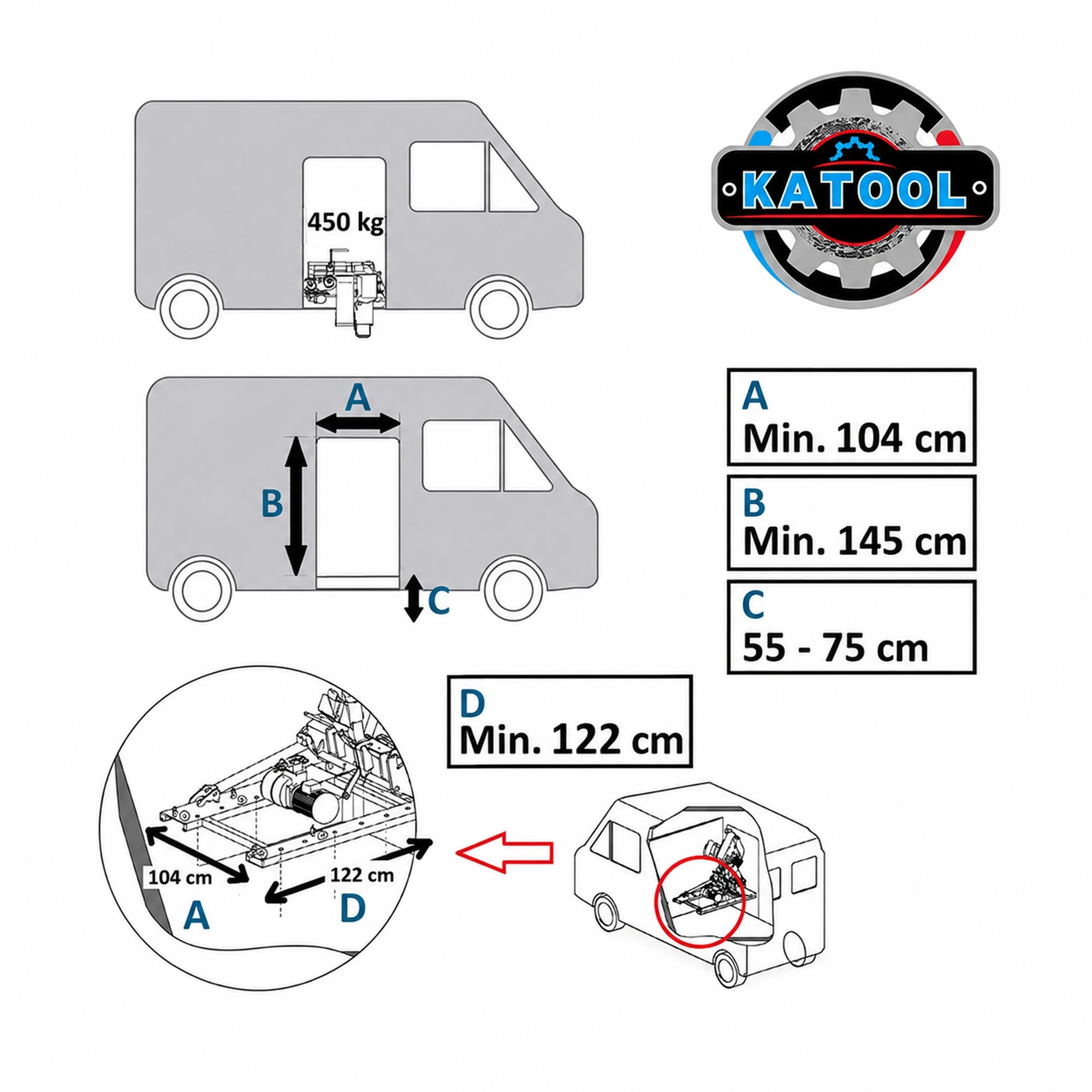 Katool KT-308 - Mobile Tire Changer