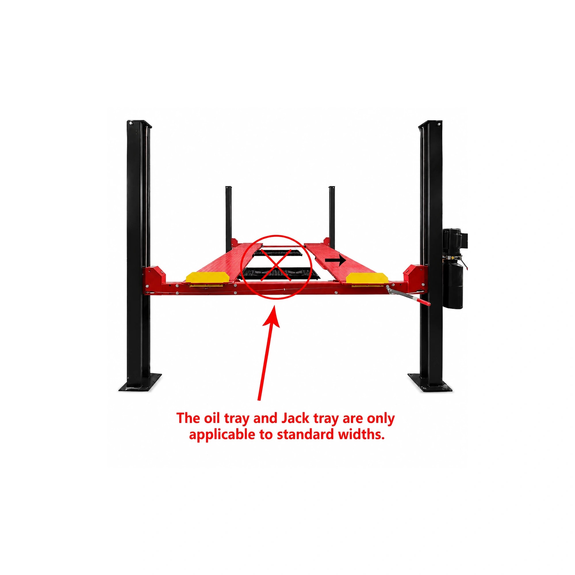 Katool KT-4H950 - 4-Post Car Lift (9,500 lb, Storage)