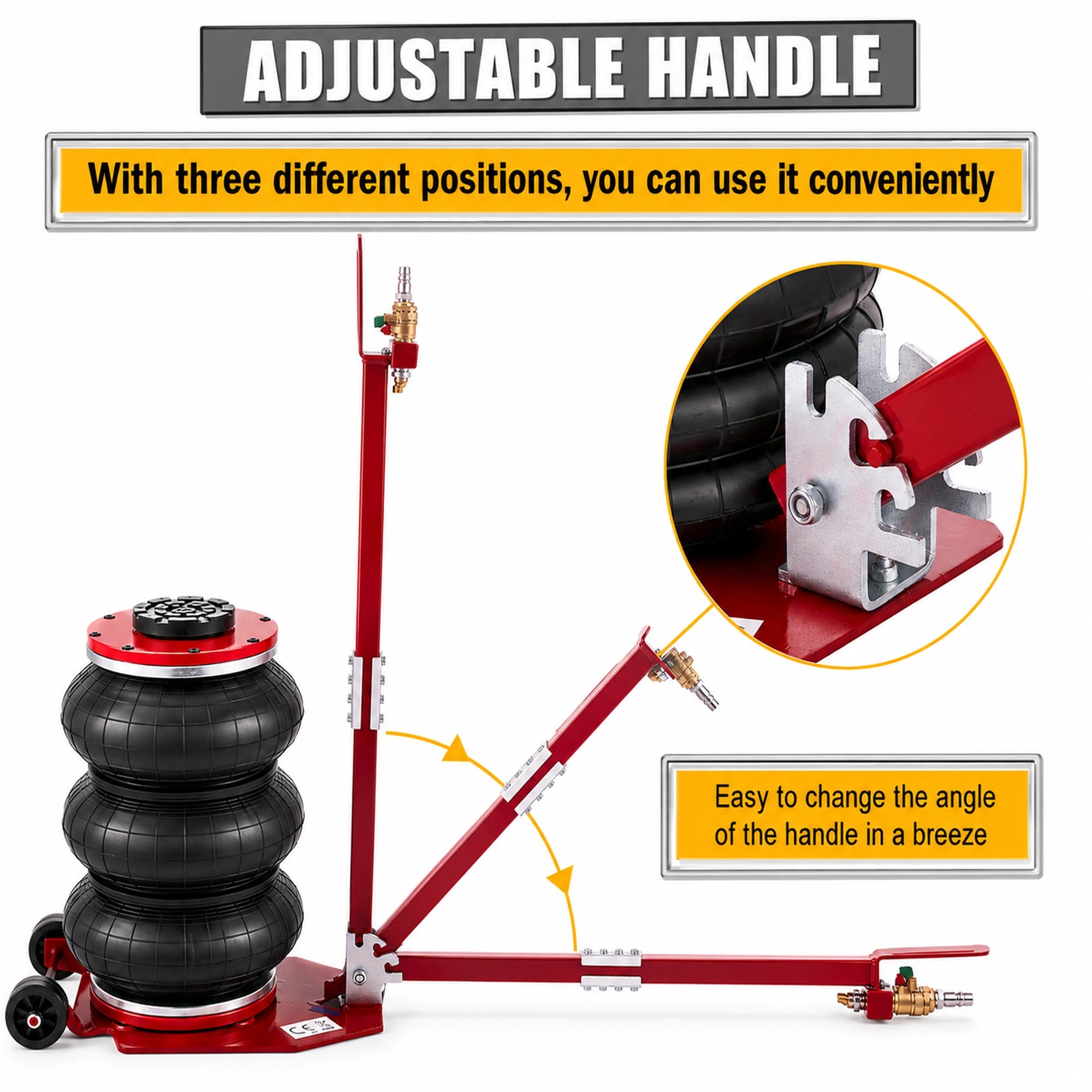 Katool KT-AJ30 - Pneumatic Air Jack (3-Ton)