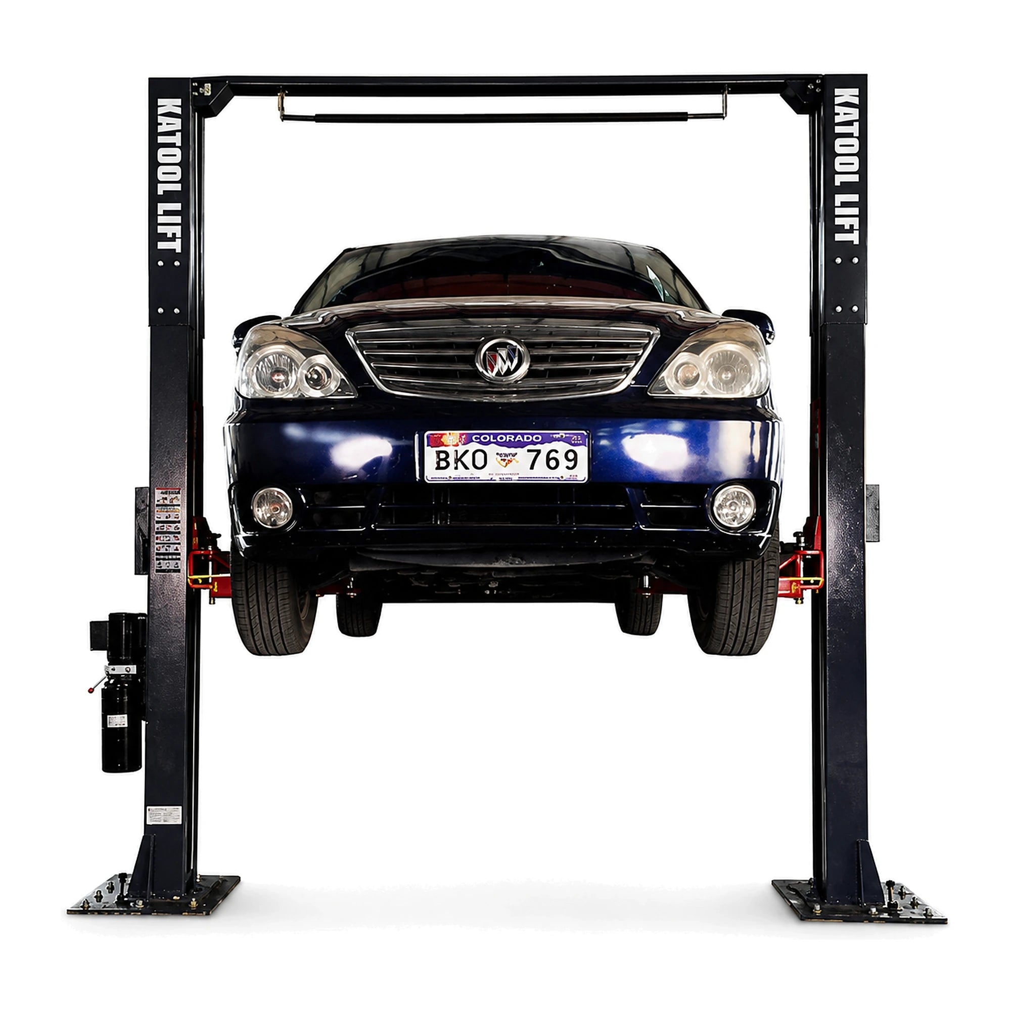 Katool KT-AM120SD - 2-Post Car Lift (12,000 lb, Asymmetric Arms)