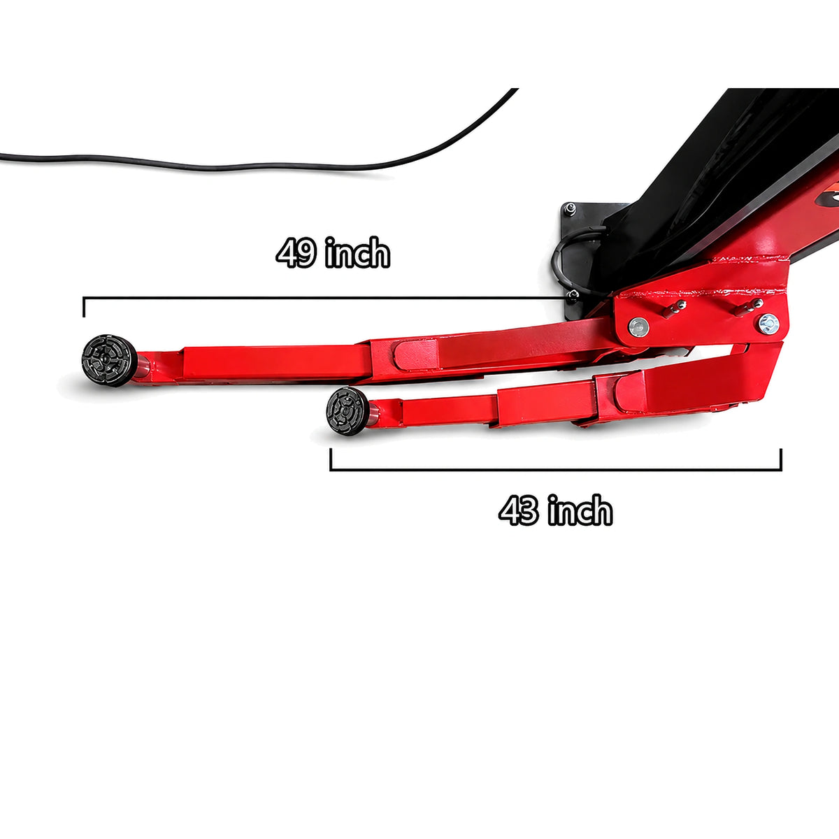 Katool AS110D - 2-Post Car Lift (11,000 lb, Asymmetric)