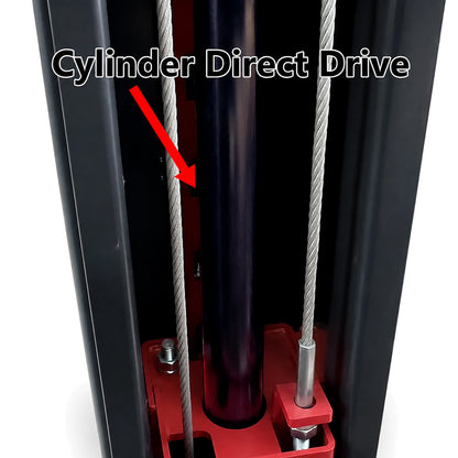 Katool AS110D - 2-Post Car Lift (11,000 lb, Asymmetric)