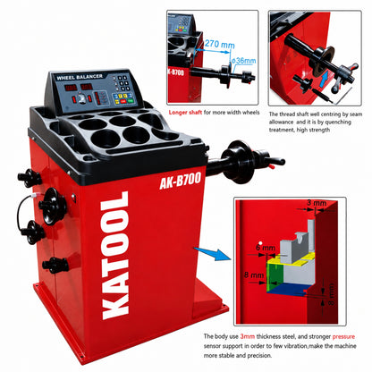 Katool KT-T835 + KT-B700 - Tire Changer and Balancer Combo