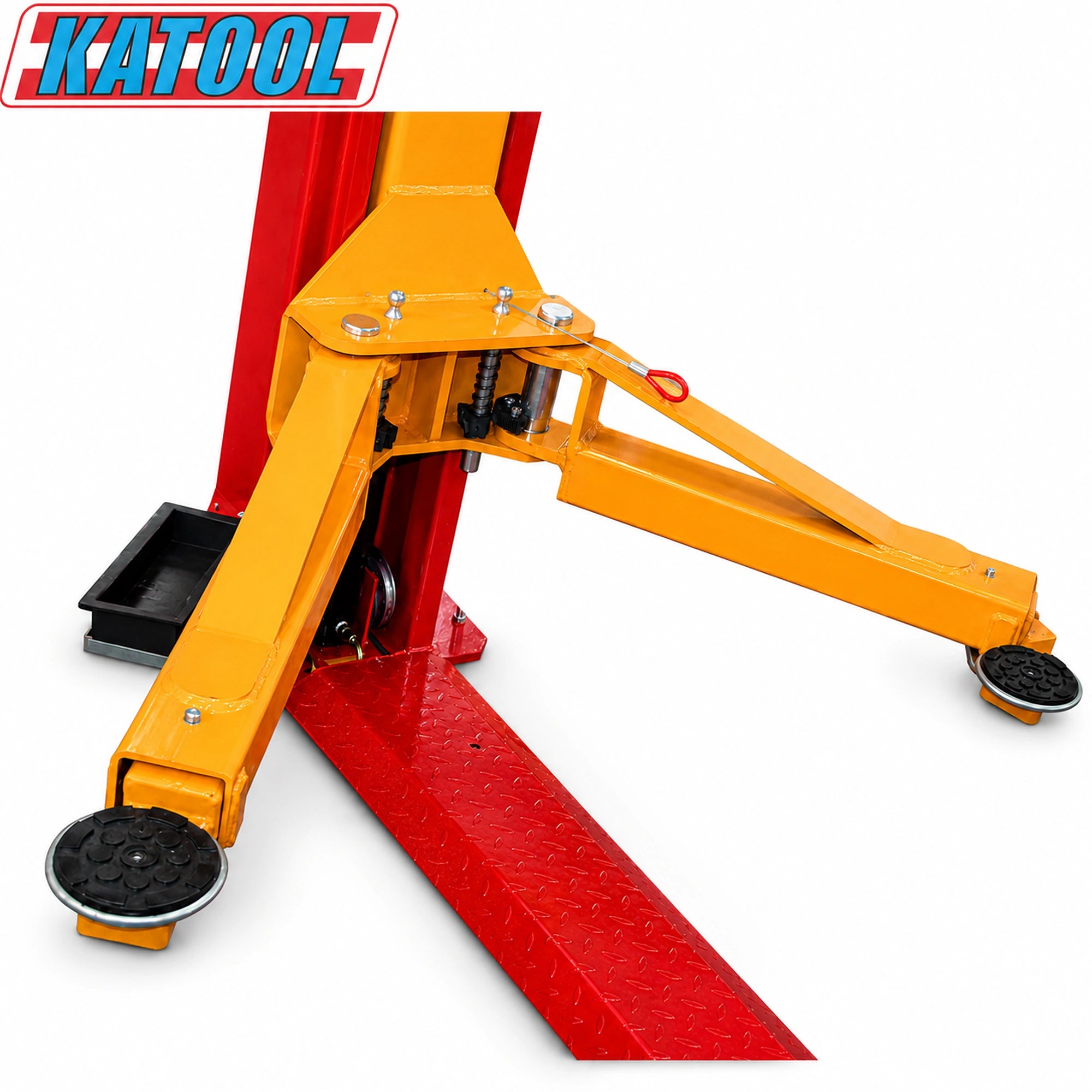 Katool KT-H100 - 2-Post Car Lift (10,000 lb, Floorplate)