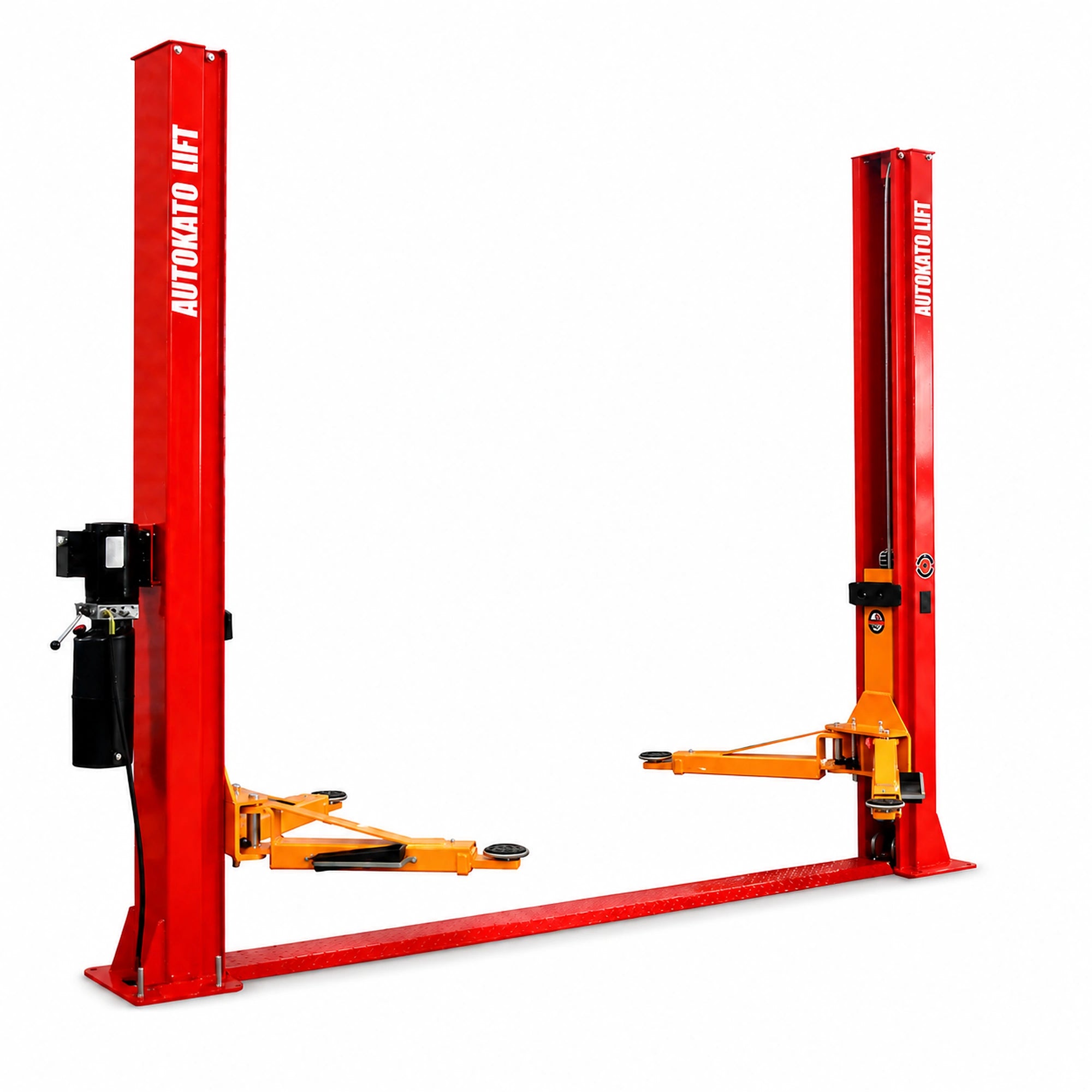 Katool KT-H100 - 2-Post Car Lift (10,000 lb, Floorplate)