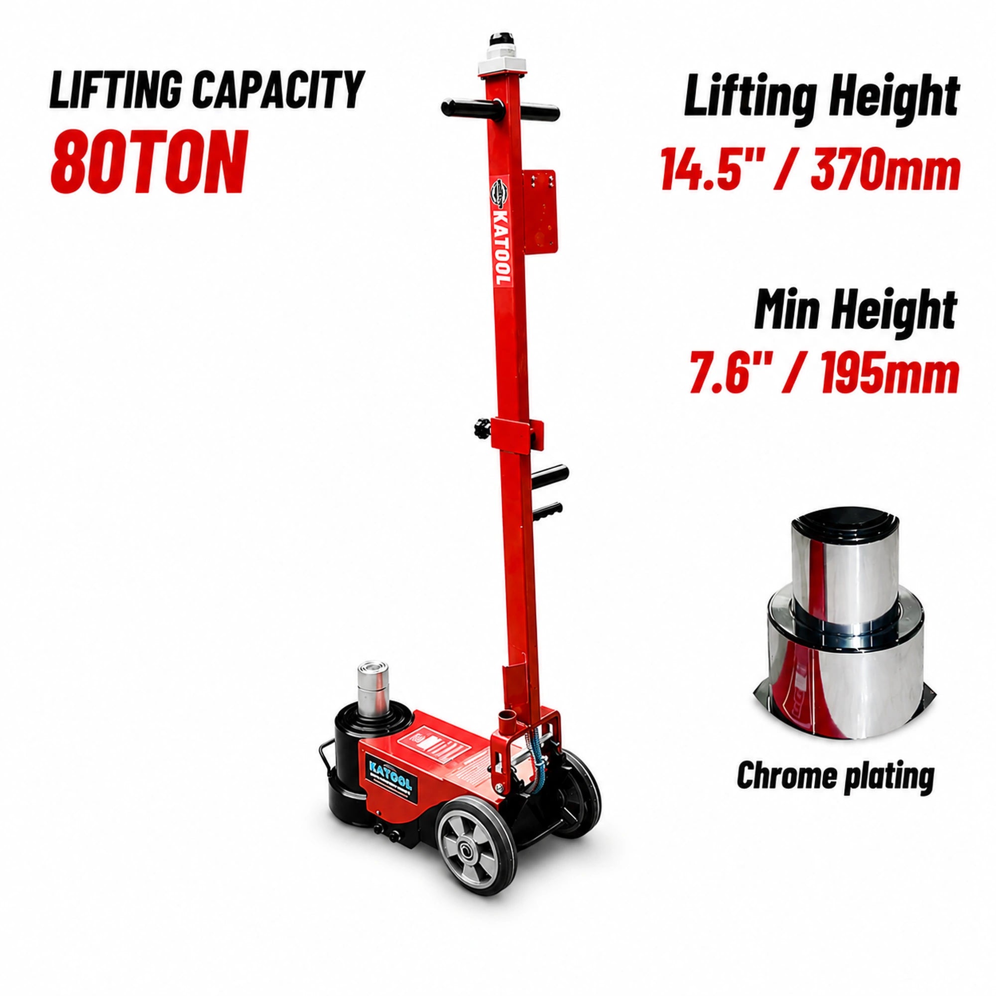 Katool KT-J80T - Pneumatic Jack (80-Ton)