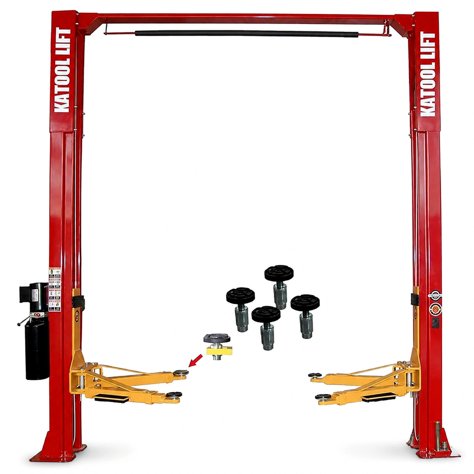 Katool KT-M110 - 2-Post Car Lift (11,000 lb, Clearfloor)