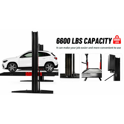 Katool KT-P2700 - 2-Post Parking Lift (6,600 lb)