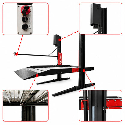 Katool KT-P2700 - 2-Post Parking Lift (6,600 lb)