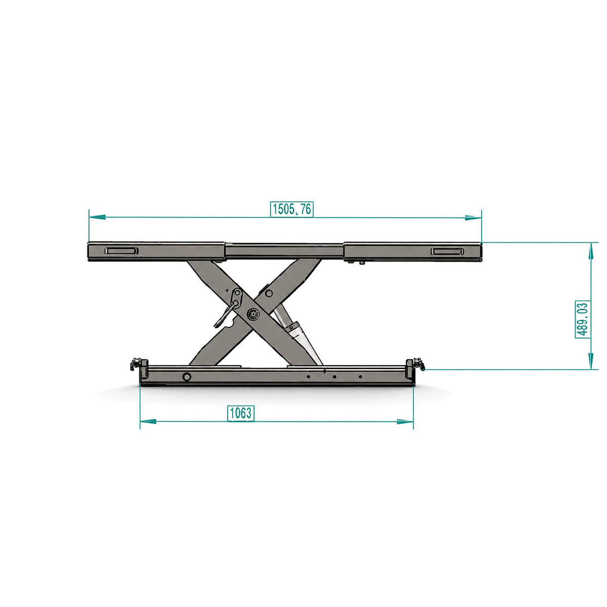 Katool KT-RJ50 - 5,000 lb Rolling Jack for Four-Post Lifts