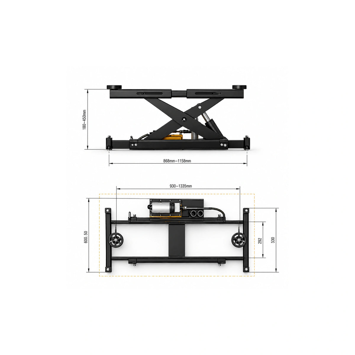 Katool KT-RJ70 - Rolling Jack (7,000 lb)