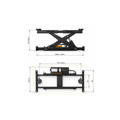 Katool KT-RJ70 - Rolling Jack (7,000 lb)