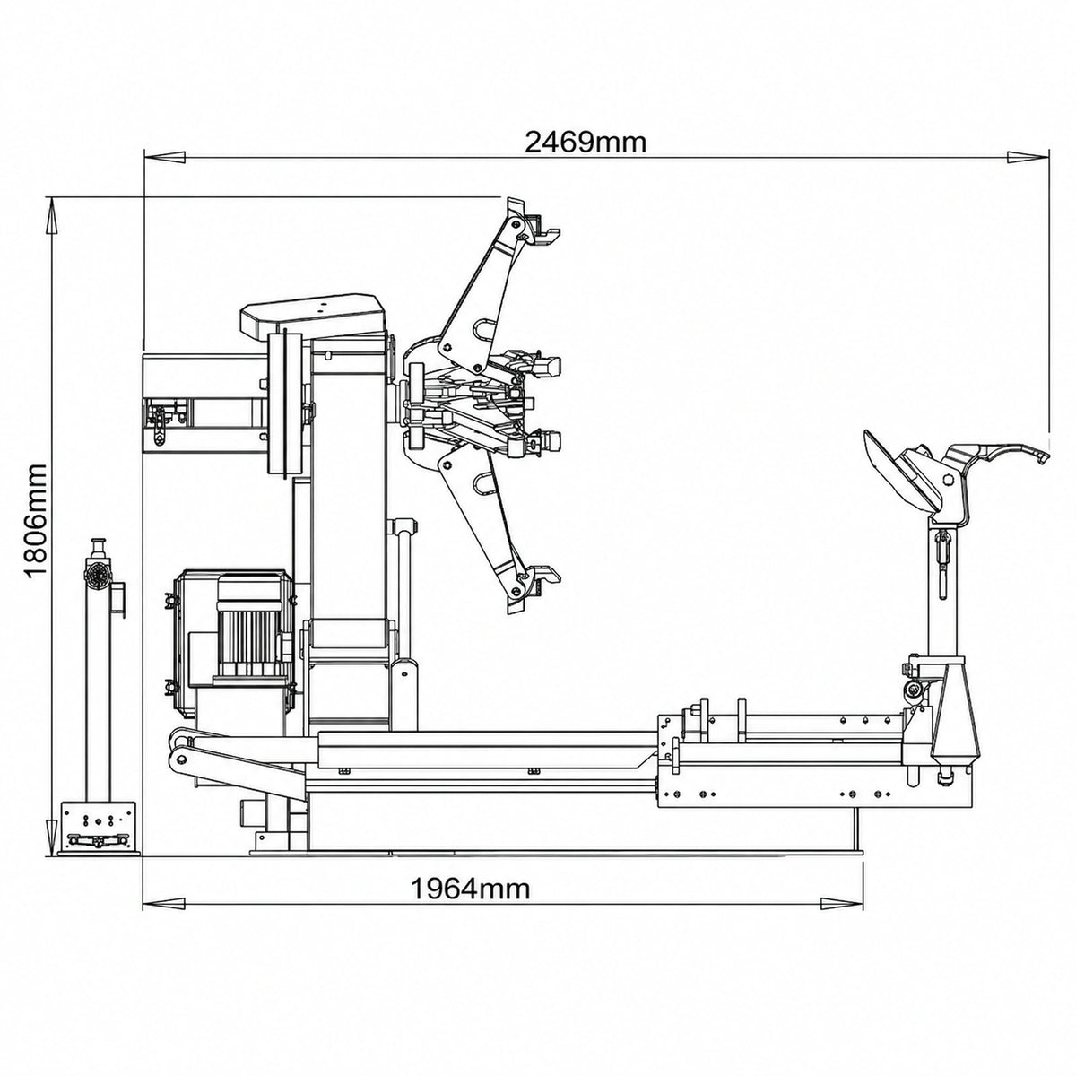 Katool KT-T160 + KT-B795L - Truck Tire Changer and Balancer Combo