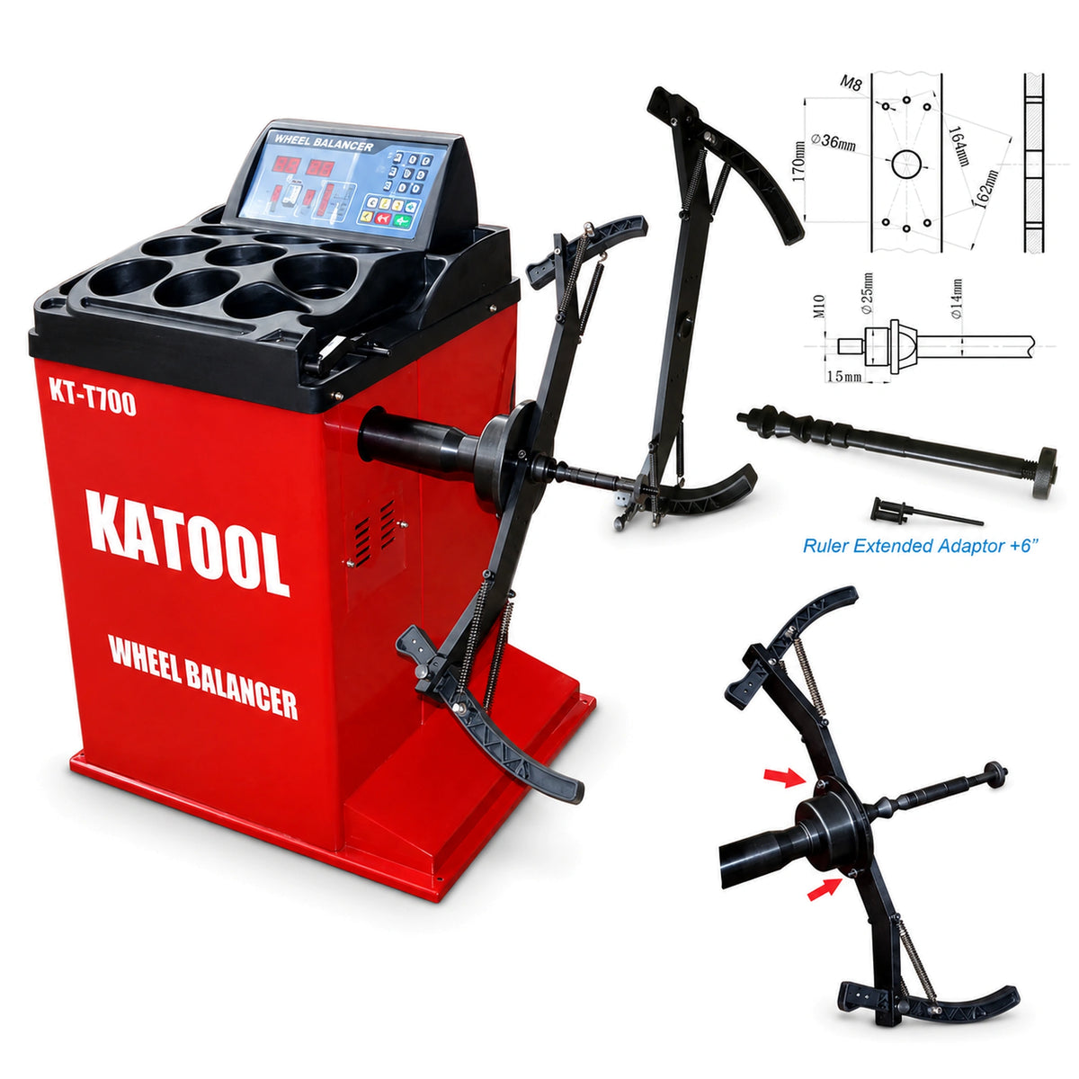 Katool KT-MC2 - Motorcycle Adapter (For Wheel Balancer)