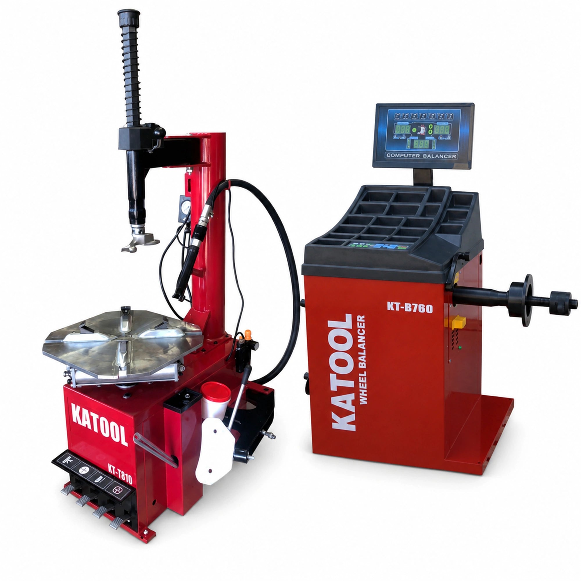 Katool KT-T810 + KT-B760 - Tire Changer and Balancer Combo