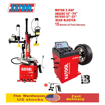 Katool KT-T830 + KT-B700 - Tire Changer and Balancer Combo
