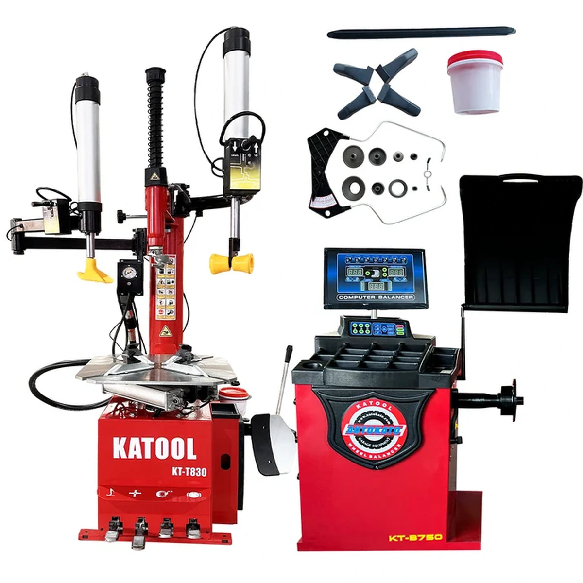 Katool KT-T830 + KT-B750 - Tire Changer and Balancer Combo