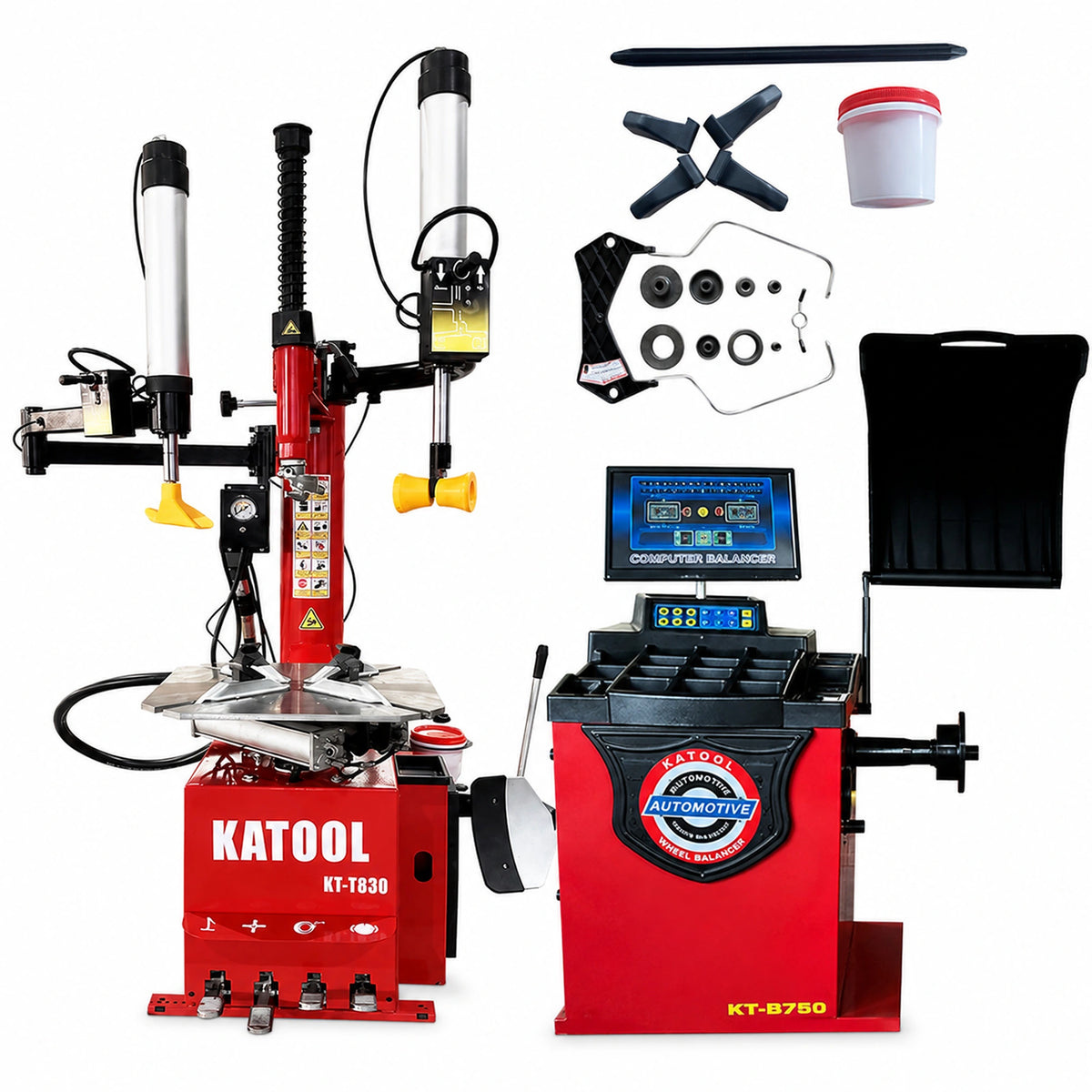 Katool KT-T830 + KT-B750 - Tire Changer and Balancer Combo