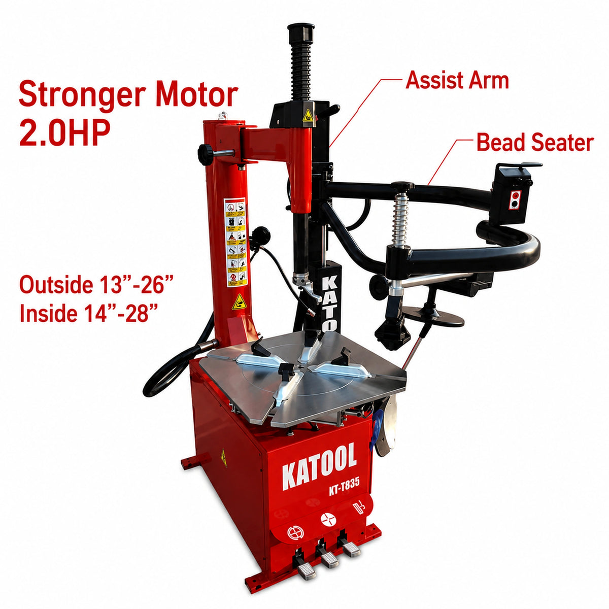 Katool KT-T835 + KT-B750 - Tire Changer and Balancer Combo