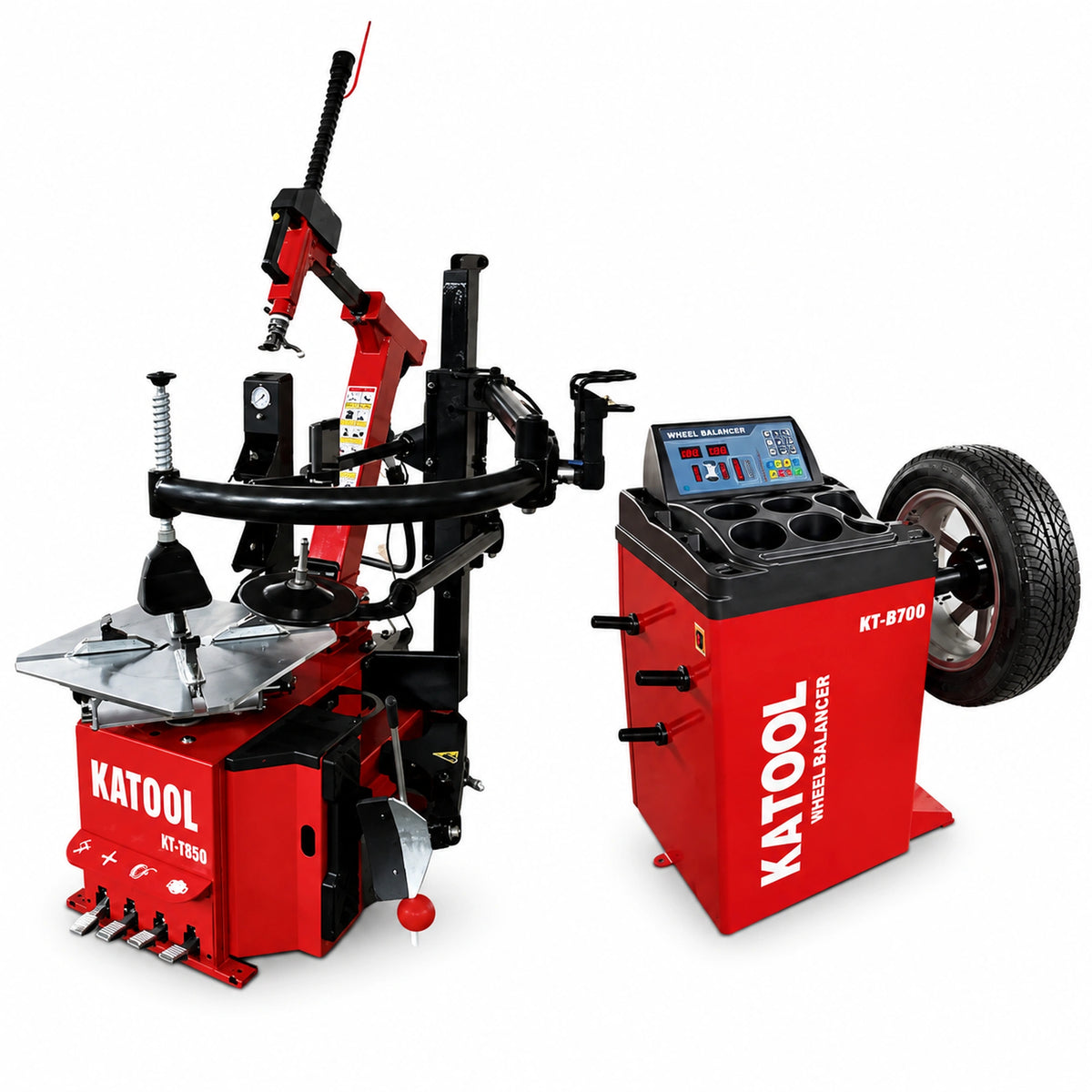 Katool KT-T850 + KT-B700 - Tire Changer and Balancer Combo