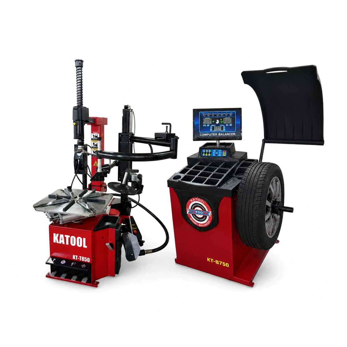 Katool KT-T850 + KT-B750 - Tire Changer and Balancer Combo