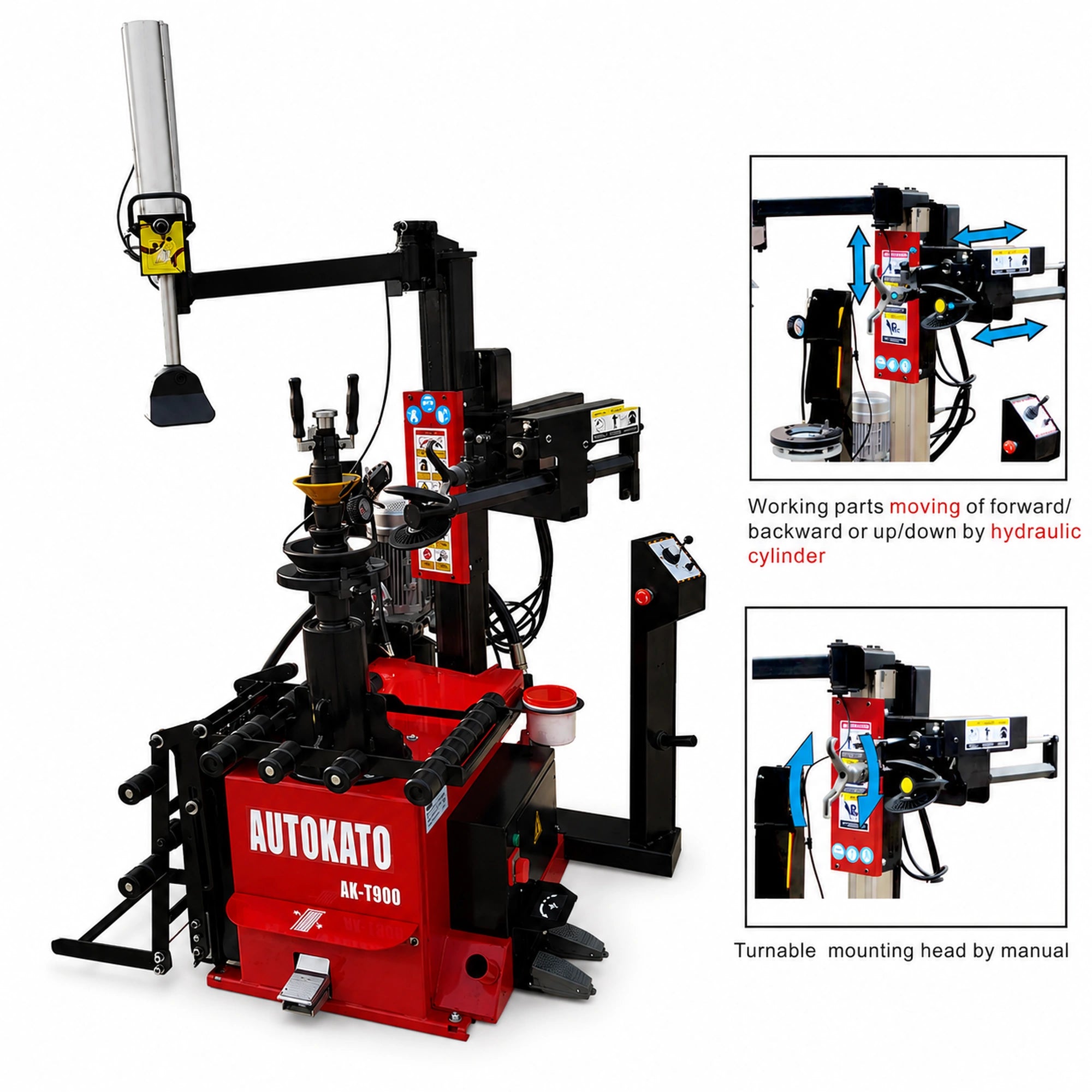 Katool KT-T900 - Tire Changer (Center Post)