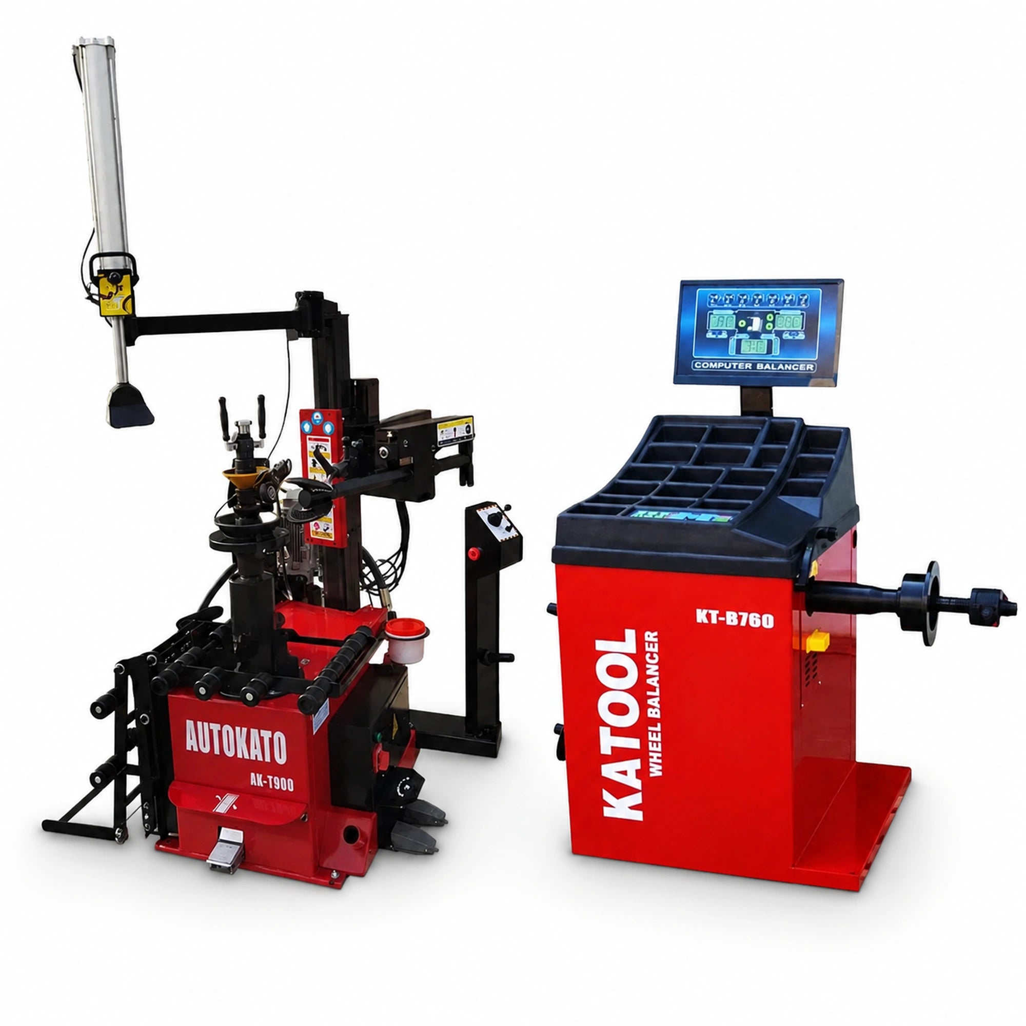 Katool KT-T900 + KT-B760 - Tire Changer and Balancer Combo