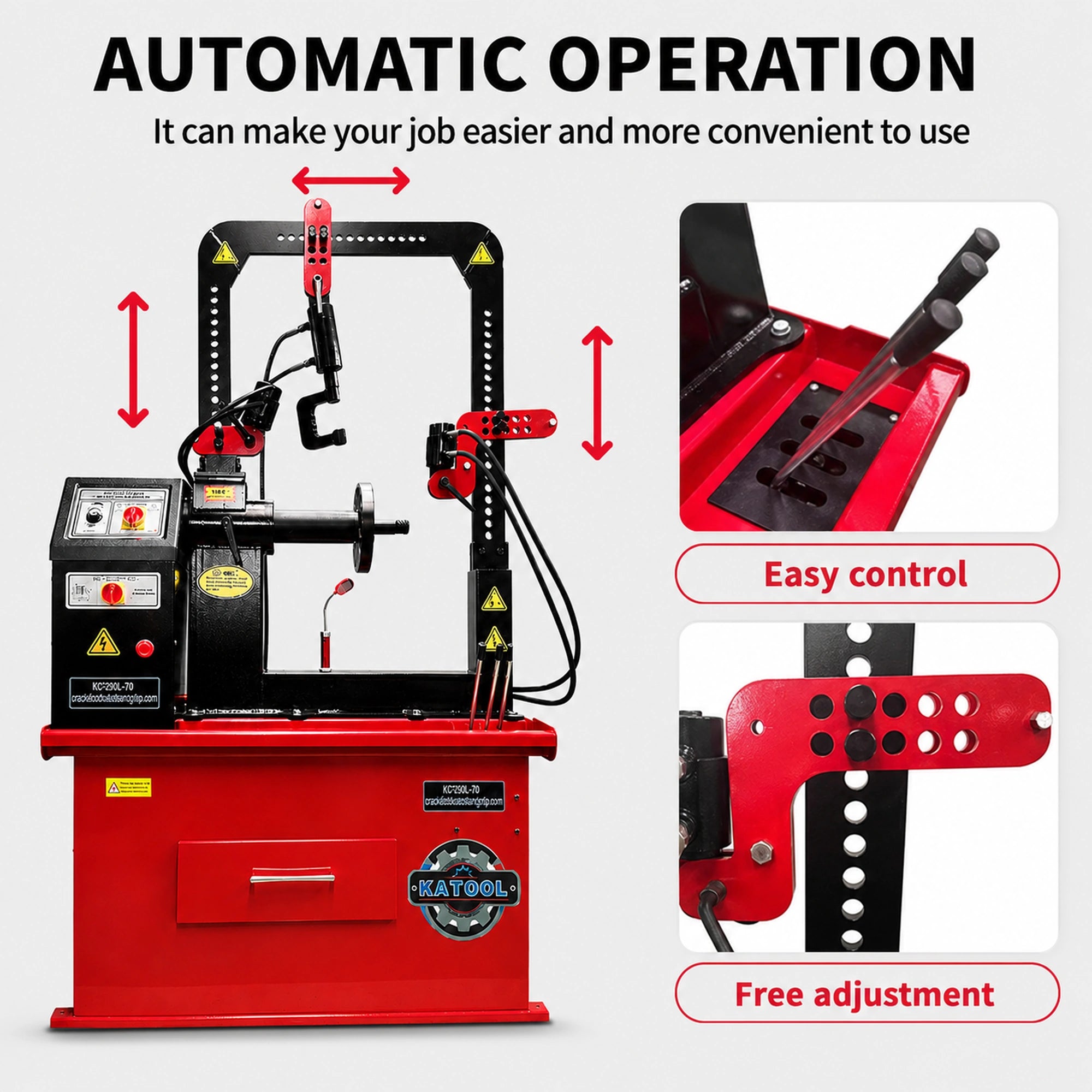 Katool KT-WL70 – Wheel Straightener (Hydraulic, 30 in)