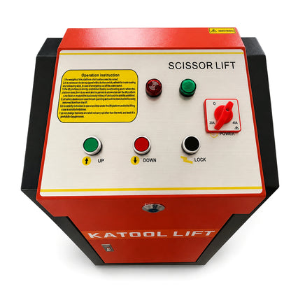 Katool X90E - Scissor Car Lift (8,000 lb, Mid-Rise, 47 in)