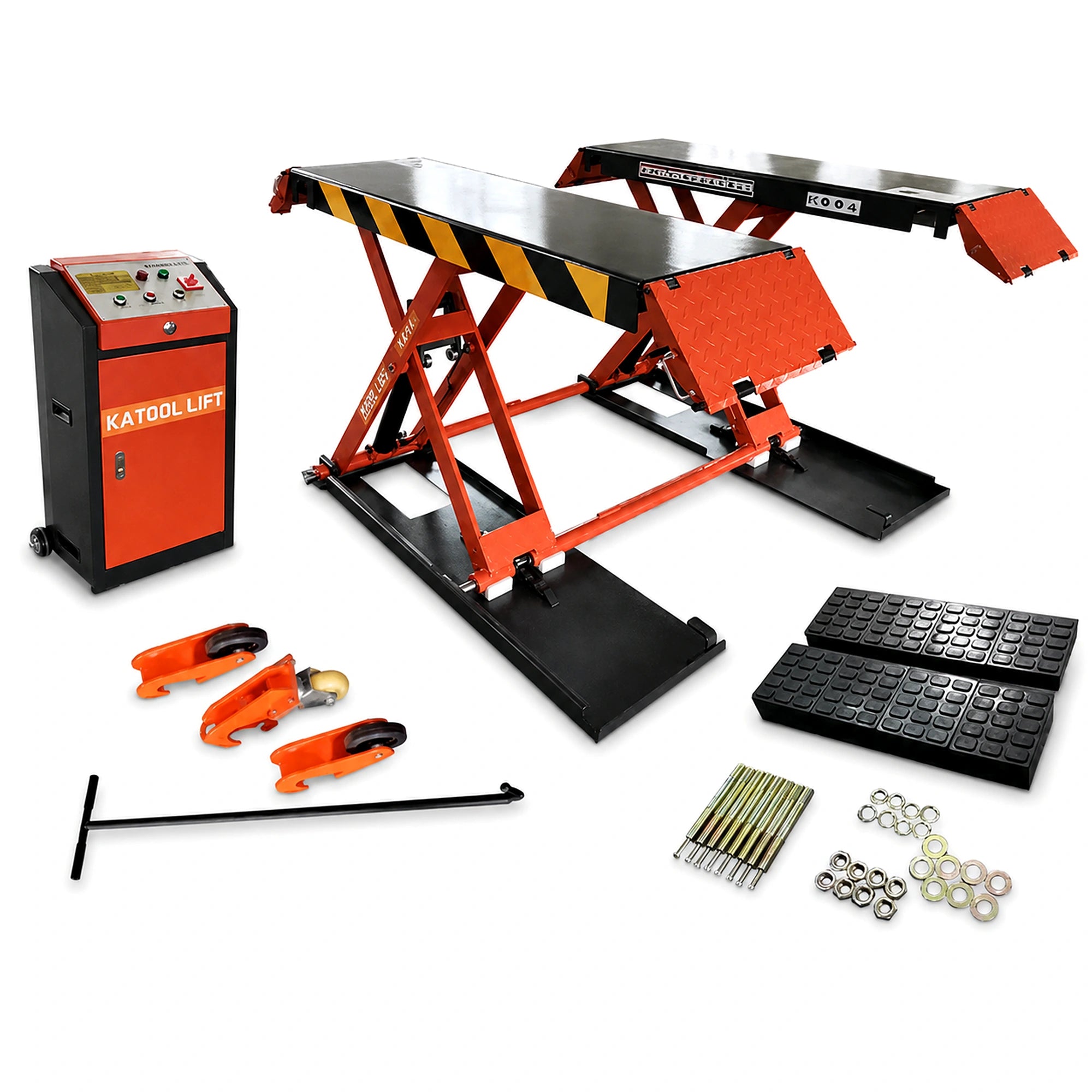 Katool X90E - Scissor Car Lift (8,000 lb, Mid-Rise, 47 in)